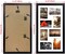 4x6 Black Collage Picture Frames Set of 2, 8 Openings Matted Collage Frame for 4x6 Pictures to Display 16 Multi Photos for Wall